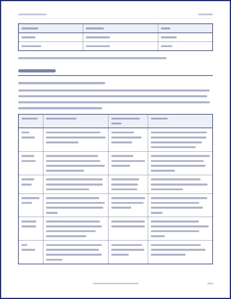 Preview of a host guide page, text hidden