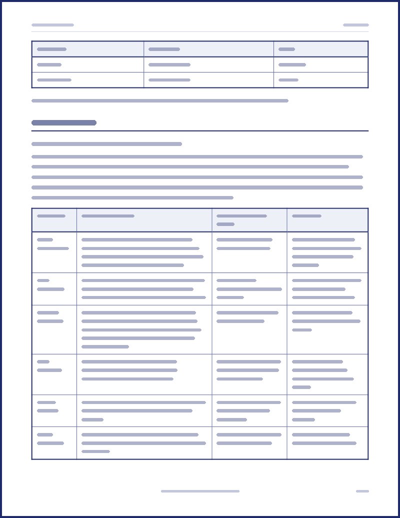 Preview of a host guide page, text hidden