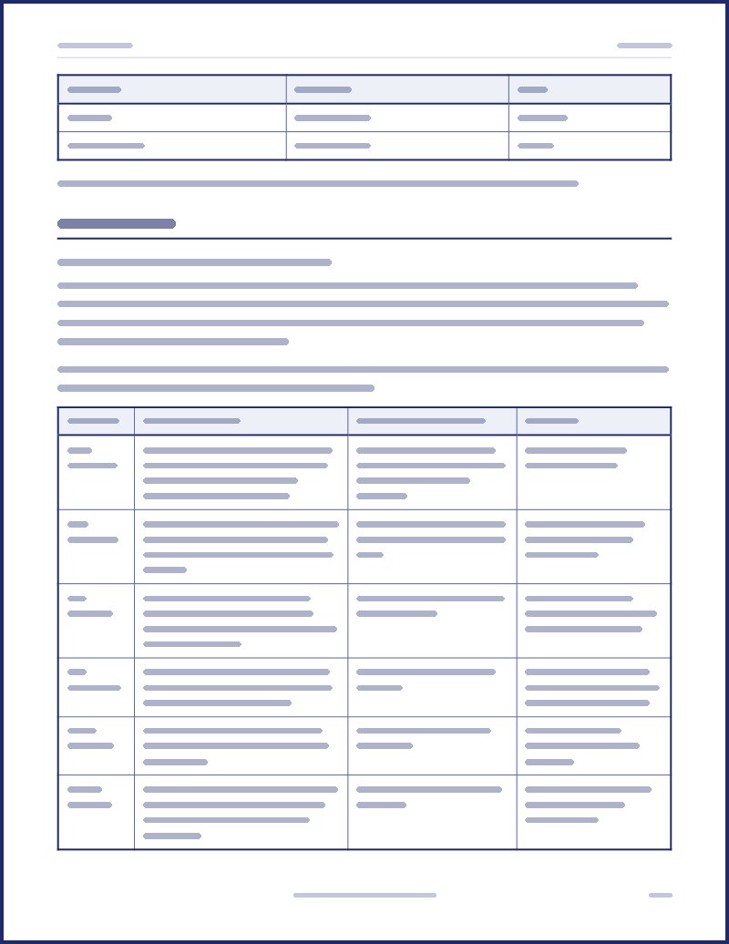 Preview of a host guide page, text hidden