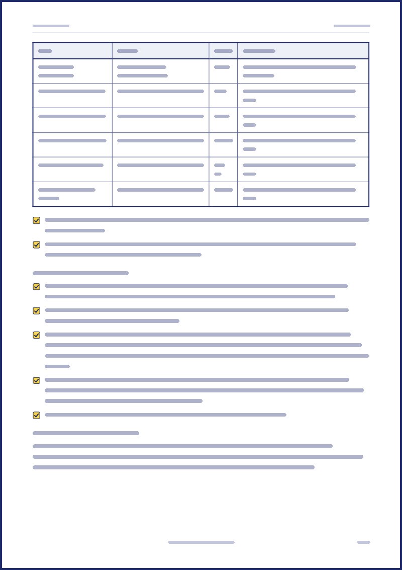 Aperçu d’une page du livret de l’hôte, texte masqué