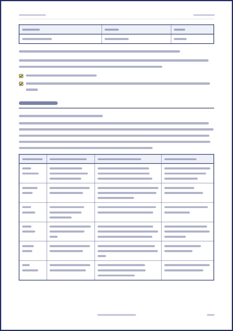 Aperçu d’une page du livret de l’hôte, texte masqué
