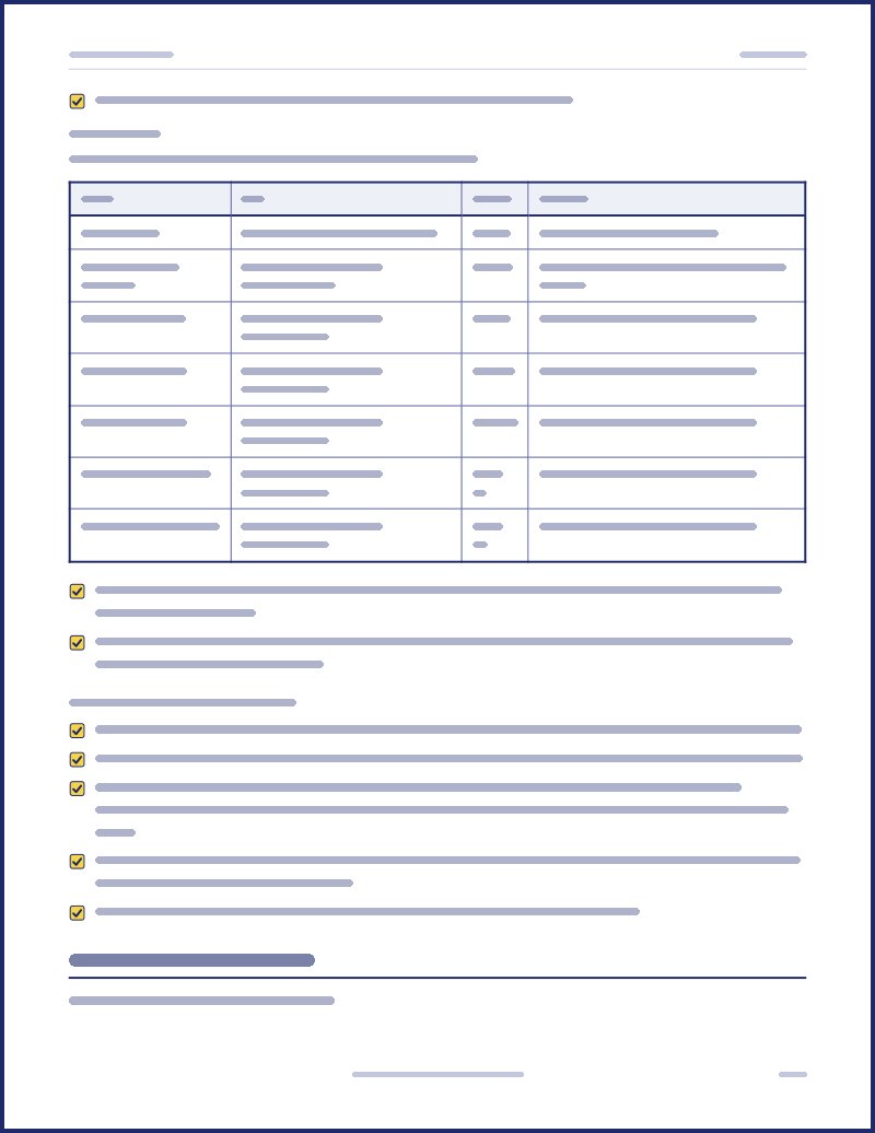 Preview of a host guide page, text hidden